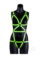 Ouch! Full Body Harness Glow In The Dark - Large/xlarge -...